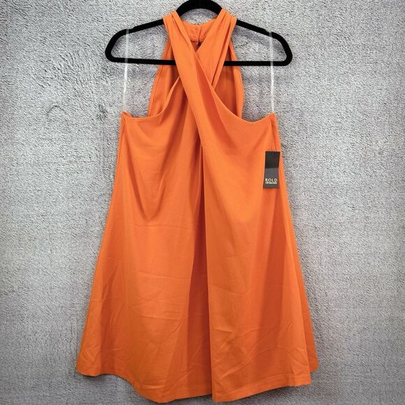 NWT- Bold Elements Womens Sleeveless Shift Dress Orange Size XL Retail $69 - Picture 11 of 13
